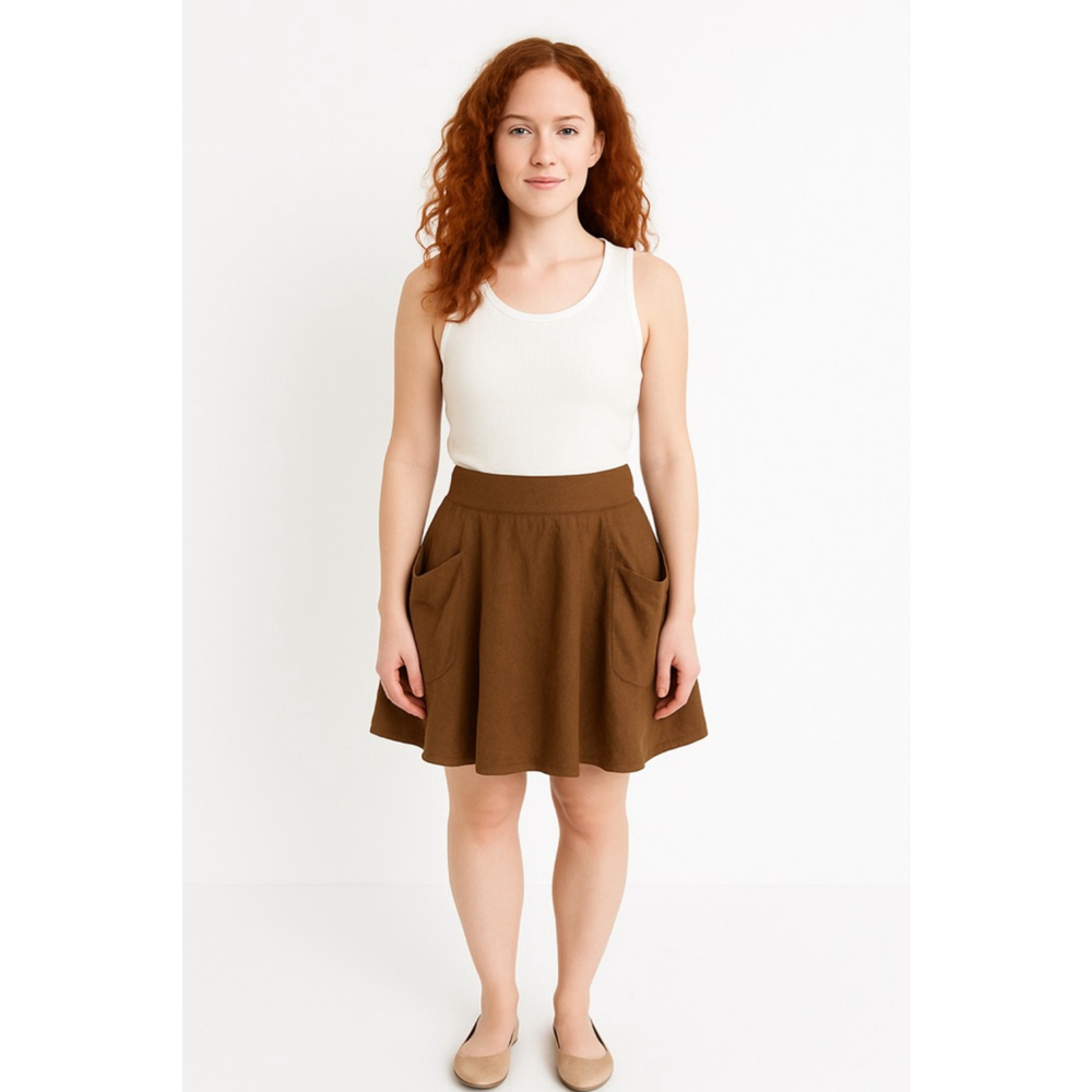 DKNY Brown Mini Skirt Women's Size 4
